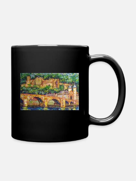 Heidelberg - Tasse einfarbig - Schwarz