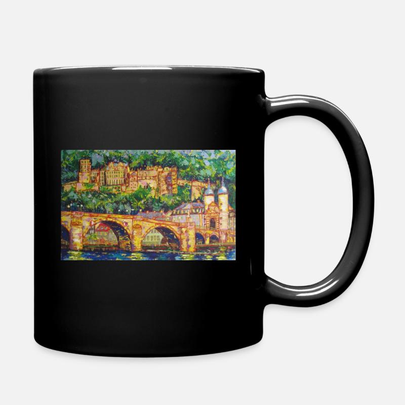 Heidelberg - Tasse einfarbig - Schwarz