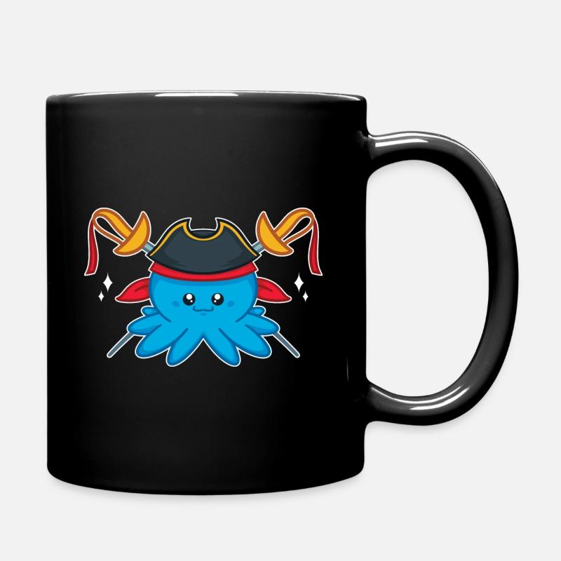 Oktopus - Tasse einfarbig - Schwarz