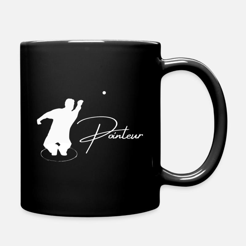 boule silhouette pointeur - Mug uni - noir