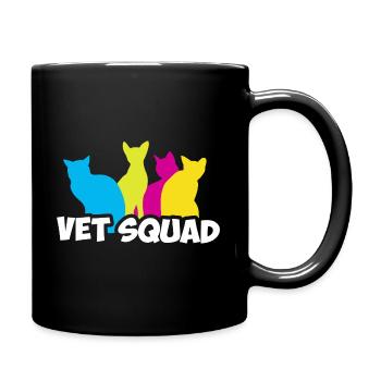 Veterinarian Vet Assistant Vet Tech - Full Colour Mug - black - Right