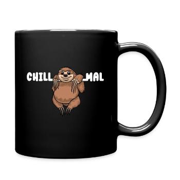 SLOTH CHILL TIMES CHILL - Full Colour Mug - black - Right