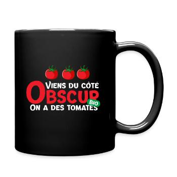 Tomate potager cadeau drôle jardin maraîcher - Mug uni - noir - Droite