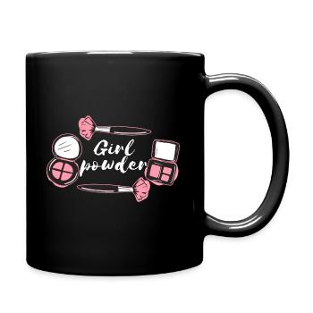 Mädchen Make-up - Tasse einfarbig - Schwarz - Rechts