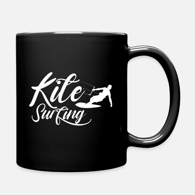Kitesurfen Kite Kitesurfing Kitesurf Kitesurfer - Tasse einfarbig - Schwarz