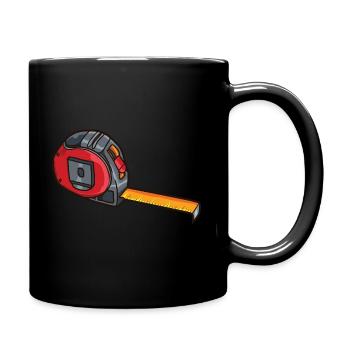 tape measure - Full Colour Mug - black - Right