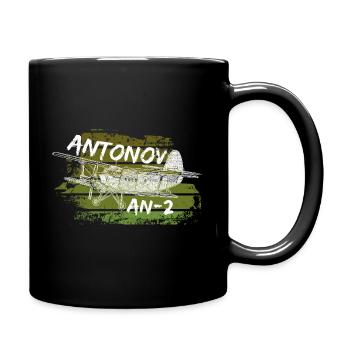 Antonov AN-2 Aircraft Biplane AN-2 - Full Colour Mug - black - Right