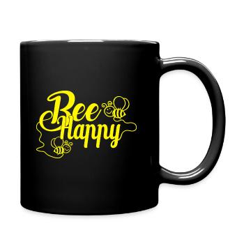 Bee Happy Bee Bee Bee Bee Maja Honey Bee Zuc - Full Colour Mug - black - Right