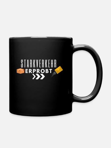 Zusteller Starkverkehr Erprobt - Tasse einfarbig - Schwarz