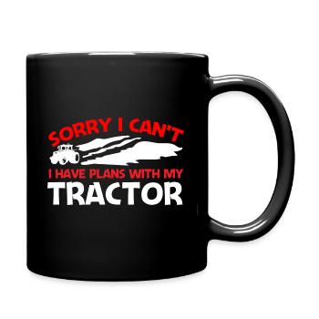 Agriculteur - Mug uni - noir - Droite