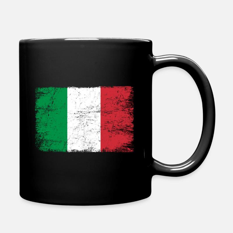 Drapeau italien drapeau pour les patriotes - Mug uni - noir