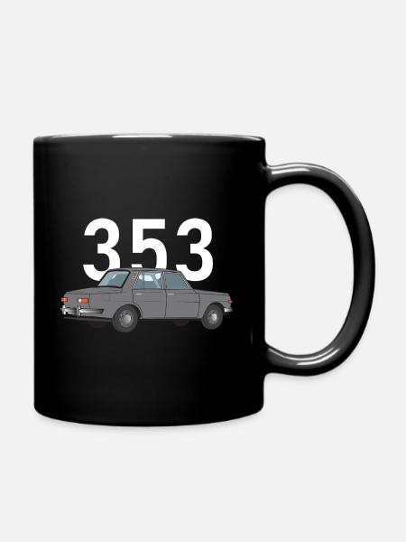 353 grau - Tasse einfarbig - Schwarz