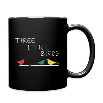 Three Little Birds Afrika Musik Reggae Rasta - Tasse einfarbig - Schwarz - Rechts