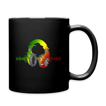 Reggae Musique Afrique Jamaica Rastafari - Mug uni - noir - Droite