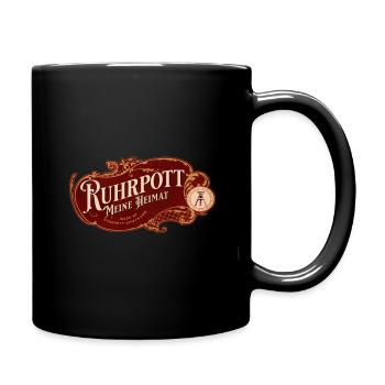Ruhrpott meine Heimat - Tasse einfarbig - Schwarz - Rechts