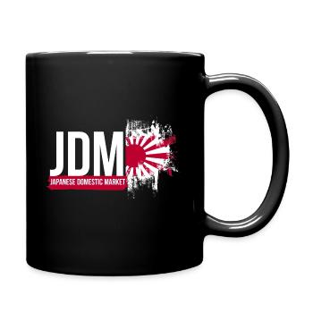 If one day the speed kills me.. / Paul Walker JDM - Tasse einfarbig - Schwarz - Rechts
