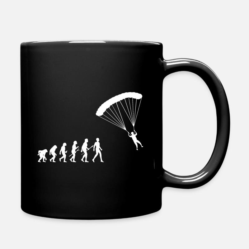Paraglider Evolution Fallschirmspringer Sport - Tasse einfarbig - Schwarz