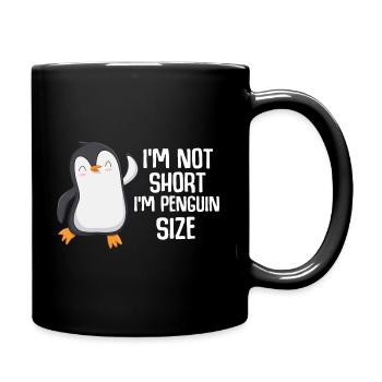 Cute Penguin Lover Short People Zoo - Full Colour Mug - black - Right