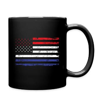 Pays-Bas États-Unis Amérique Drapeau Drapeau Racines Sport - Mug uni - noir - Droite
