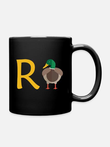 Rente Ente Ruhestand Pension Frührente Geschenk - Tasse einfarbig - Schwarz