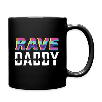 Rave Papa Techno Dad - Mug uni - noir - Droite