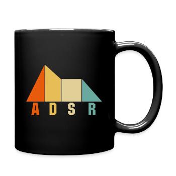 ADSR Synthétiseur musique musiciens keyboard cadeau - Mug uni - noir - Droite