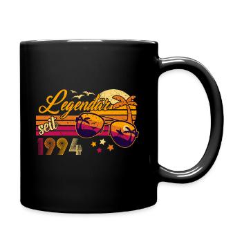 Legendär seit 1994 Vintage 27. Geburtstag Retro - Tasse einfarbig - Schwarz - Rechts