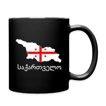 Georgia Sakartwelo Flag Home Gift - Full Colour Mug - black - Right
