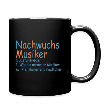 Nachwuchs Musiker Musik Baby Definition Niedlich - Tasse einfarbig - Schwarz - Rechts