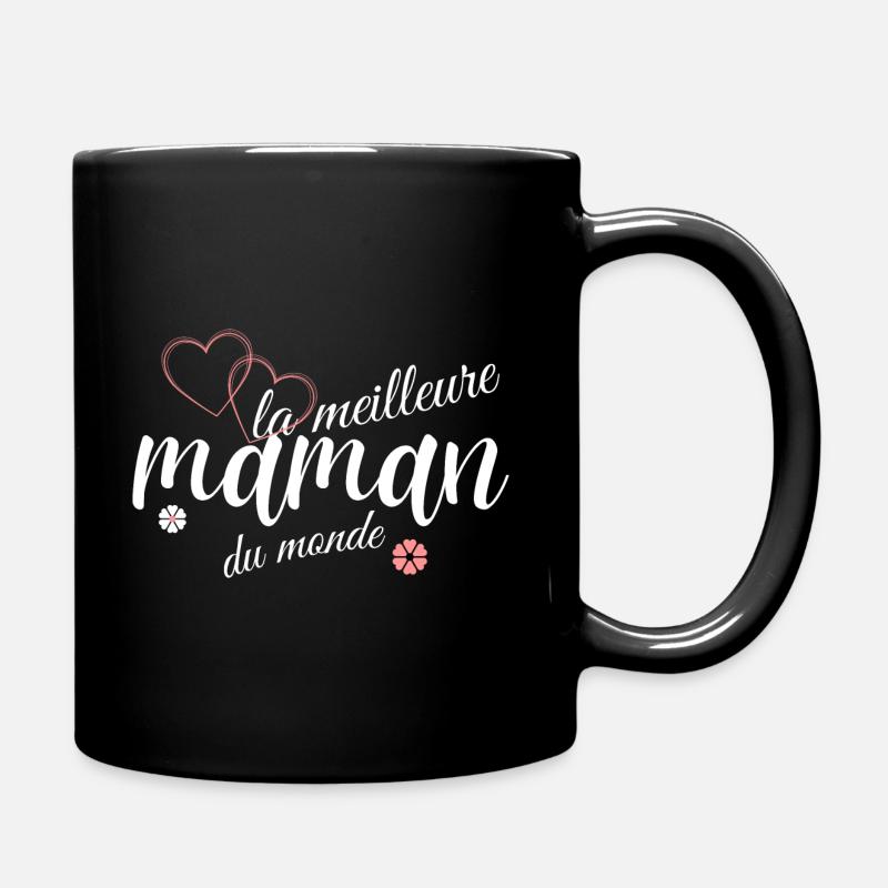 meilleure maman monde coeur - Mug uni - noir