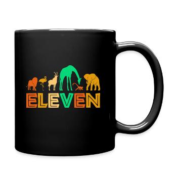11th Birthday Jungle Animals Africa 11 years - Full Colour Mug - black - Right