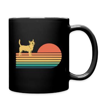 Chihuahua Vintage Retro fpr Chihuahua Lovers - Full Colour Mug - black - Right
