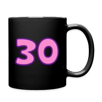 30e anniversaire 30 ans - Mug uni - noir - Droite
