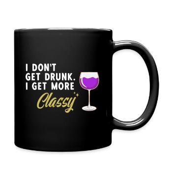 I don't get drunk, I get more stylish Al - Full Colour Mug - black - Right