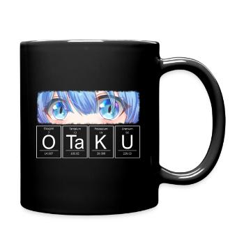 Otaku Anime Augen Chemisches Element - Tasse einfarbig - Schwarz - Rechts