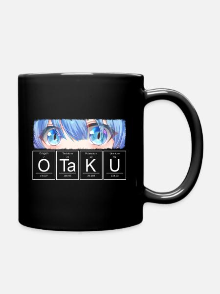 Otaku Anime Augen Chemisches Element - Tasse einfarbig - Schwarz