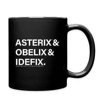Astérix & Obélix & Idéfix Écriture - Mug uni - noir - Droite