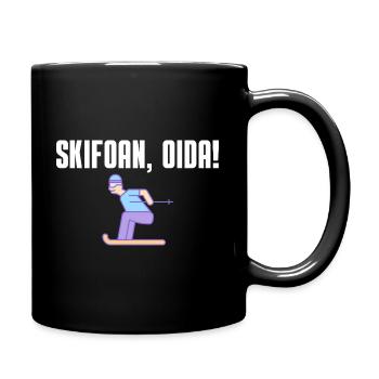 Skifoan, Oida - Tasse einfarbig - Schwarz - Rechts