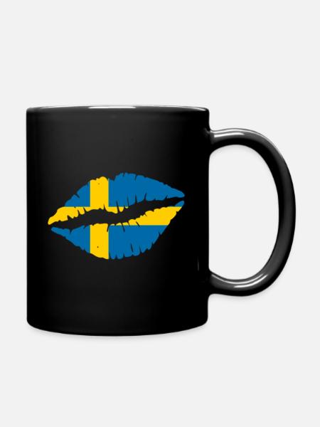 Sweden - Full Colour Mug - black