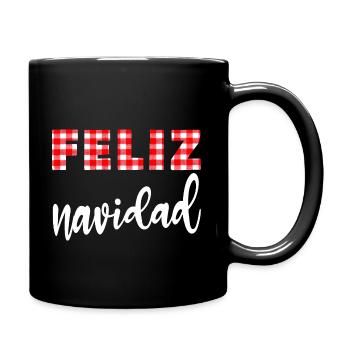 Frohe Weihnachten, originelles Design für den Weihnachtsmann - Tasse einfarbig - Schwarz - Rechts