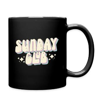 Sunday Club Wochenende - Tasse einfarbig - Schwarz - Rechts