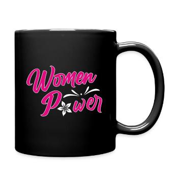 Girls Frauentag Frauenpower 8.März Weltfrauentag - Tasse einfarbig - Schwarz - Rechts