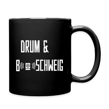 Drum & Bass Braunschweig - Tasse einfarbig - Schwarz - Rechts