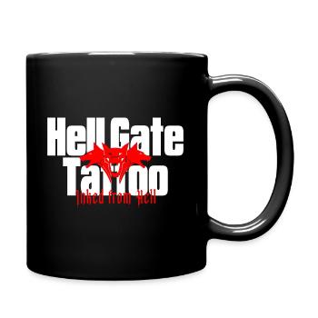 hell gate tattoo inked tätowierung artist kunst - Tasse einfarbig - Schwarz - Rechts
