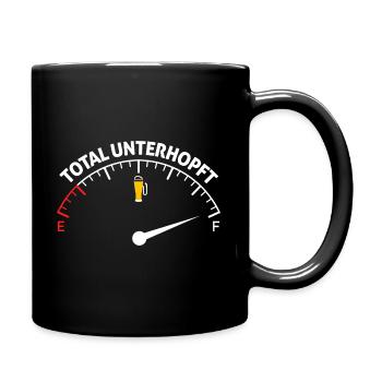 total unterhopft tachometer - Tasse einfarbig - Schwarz - Rechts