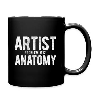 Maler Zeichner für Künstler - Tasse einfarbig - Schwarz - Rechts