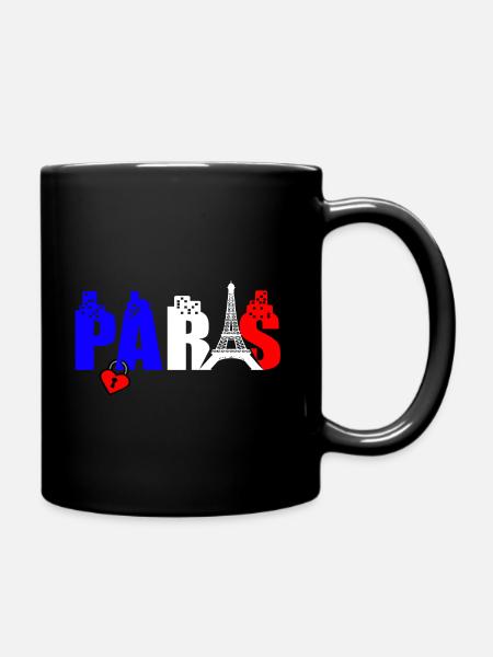 Paris Frankreich cava? Eifelturm - Tasse einfarbig - Schwarz