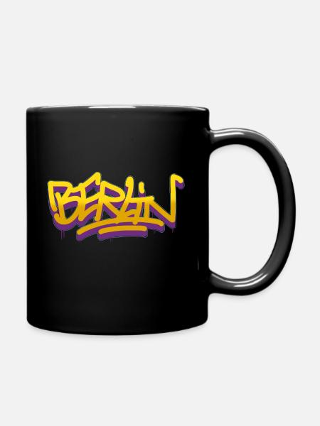 Berlin Graffiti Shirt Style streetart urban cult - Tasse einfarbig - Schwarz