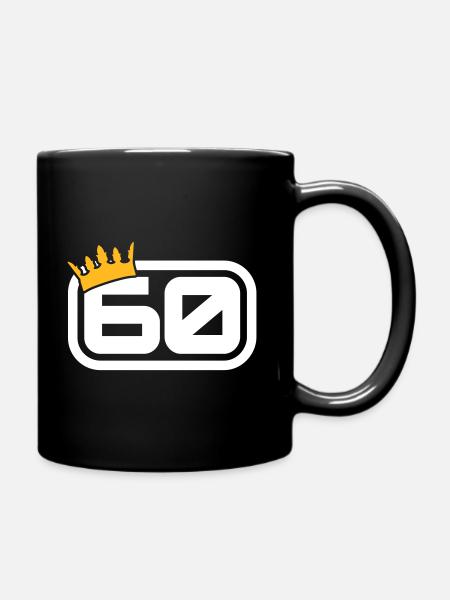 60s - Tasse einfarbig - Schwarz