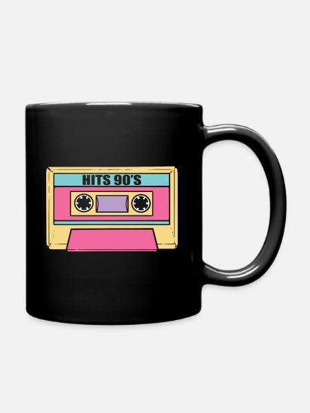 90's Hits Musiker - Tasse einfarbig - Schwarz